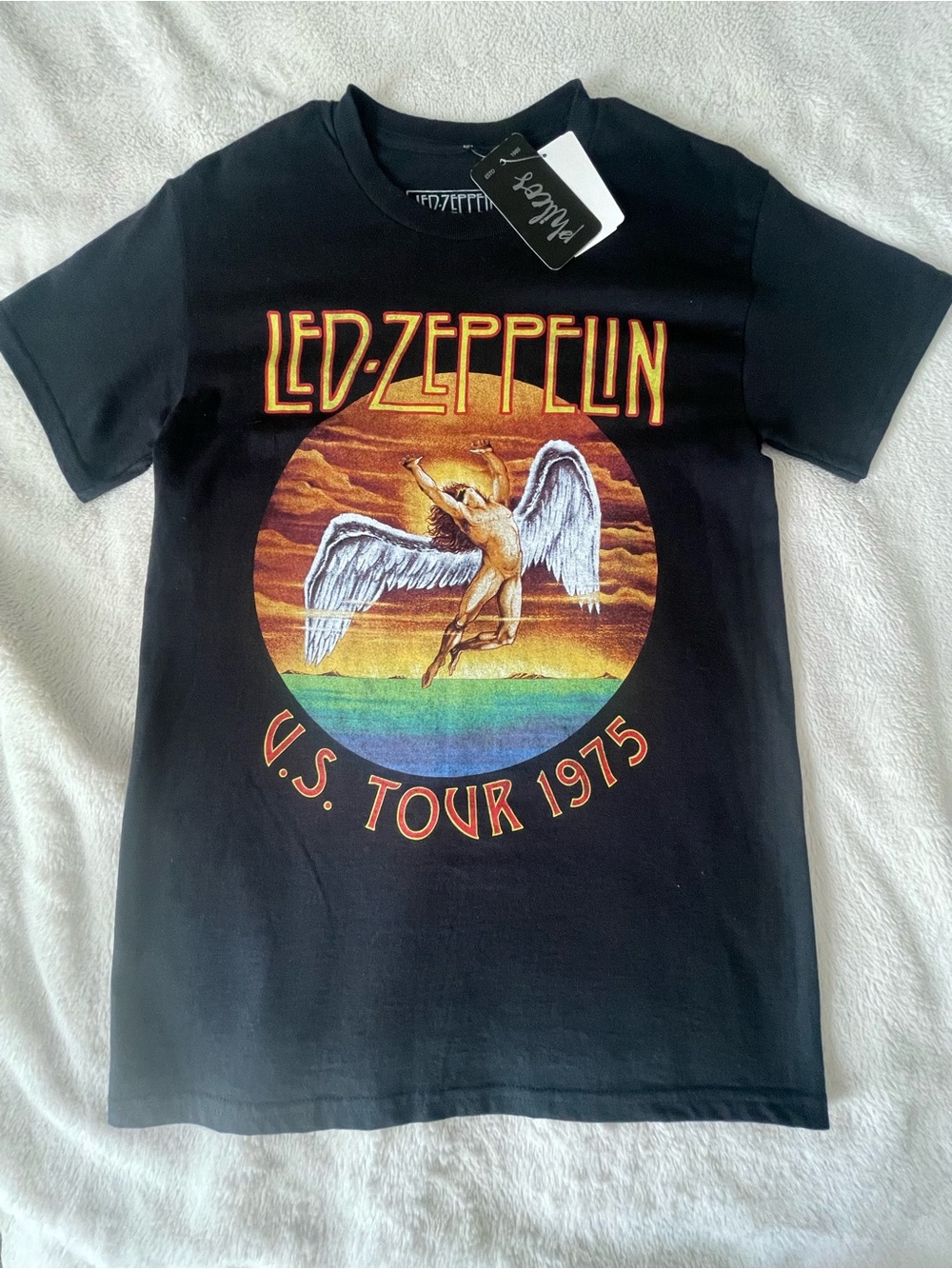 Led Zeppelin Black Graphic Tour T‑Shirt